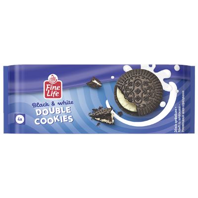 Fine Life Ciastka z kremem Kakao & Wanilia 60 g