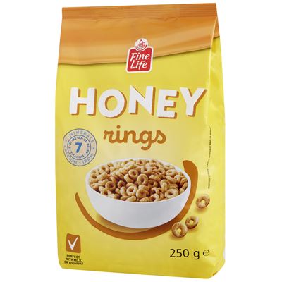 Fine Life Płatki kółeczka w polewie miodowej 250g