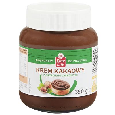 Fine Life Krem kakaowy z orzechami laskowymi 350 g