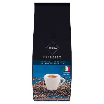 RIOBA Espresso bezkofeinowa Kawa ziarnista 500 g