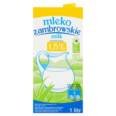 zambrowskie Mleko 1,5% UHT 12 x 1 l
