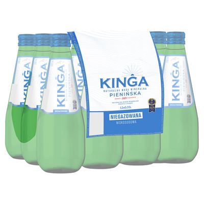 KINGA PIENIŃSKA Woda mineralna niegazowana 12x330ml butelka szklana