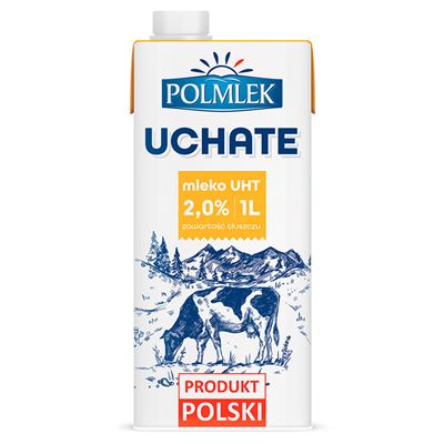 POLMLEK Uchate Mleko UHT 2% 12 x 1 l
