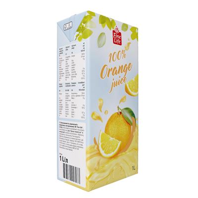 Fine Life Sok pomarańczowy 1 l x 12