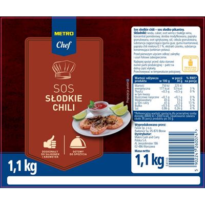 METRO Chef Sos Słodki Chilli 1,1 kg