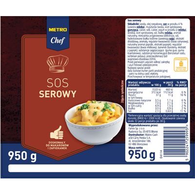 METRO Chef Sos serowy 950 g