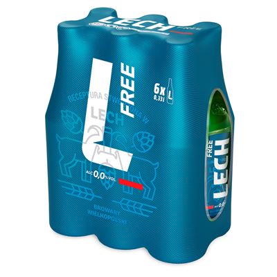 LECH FREE Piwo bezalkoholowe 6x330ml butelka