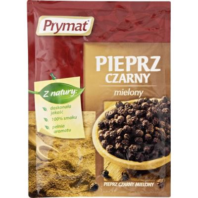 Prymat Pieprz czarny mielony 20 g