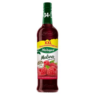Herbapol Syrop Malina 680 ml butelka szklana