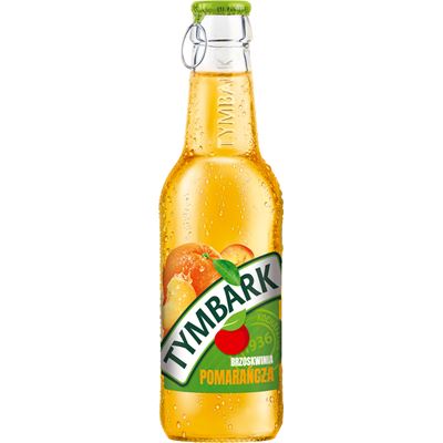 TYMBARK Napój pomarańcza brzoskwinia 24 x 250 ml butelka szklana