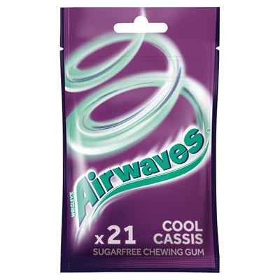 AIRWAVES Cool Cassis bezcukrowe gumy do żucia 29g
