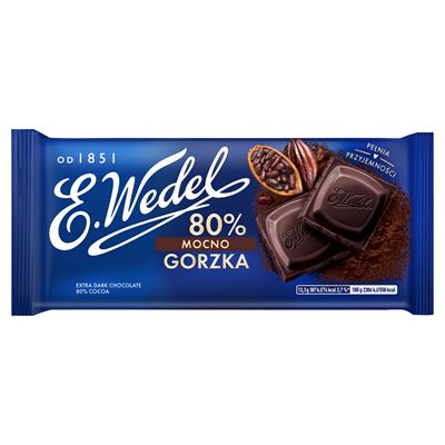 E. Wedel Czekolada mocno gorzka 80% 80 g