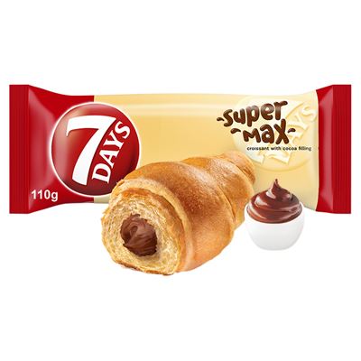 7DAYS Super Max Rogalik z nadzieniem kakaowym 110 g