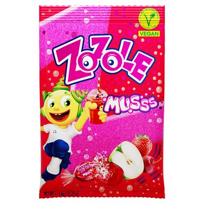 ZoZoLE Musss Cukierki musujące truskawka jabłko i wiśnia 1 kg