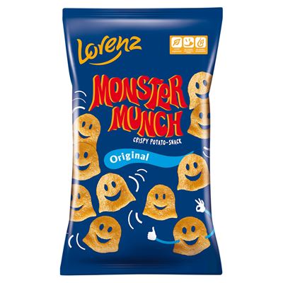 LORENZ MONSTER MUNCH Solone Chrupki ziemniaczane 100g