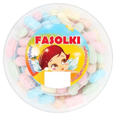 JEDNOŚĆ Fasolki pastylki pudrowe z sokami owocowymi 120g