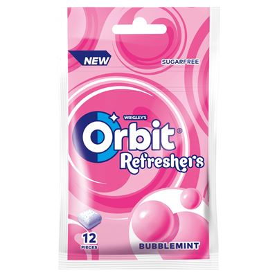 Orbit Refresher's Bubblemint Gumy do żucia 12 drażetek 26 g