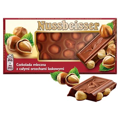 Alpen Gold Nussbeisser Czekolada z orzechami laskowymi 100g