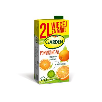 GARDEN Napój pomarańcza 6 x 2 l