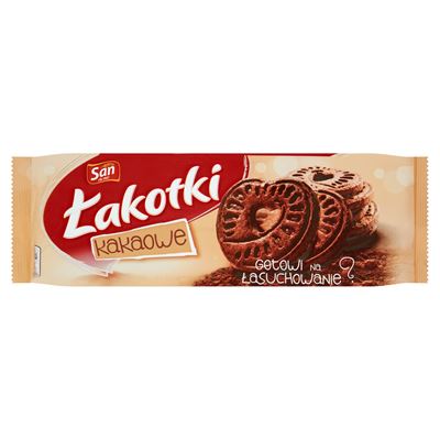San Łakotki Herbatniki kakaowe 168g