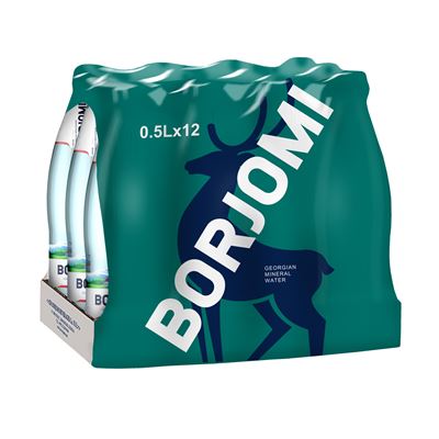 BORJOMI Woda mineralna 12x500ml butelka szklana
