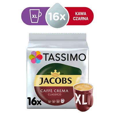 TASSIMO Jacobs Caffe Crema Classico XL 132,5g (16 kapsułek)