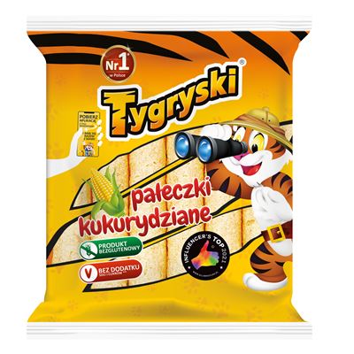 TBM Tygryski Pałeczki Chrupki kukurydziane 50g