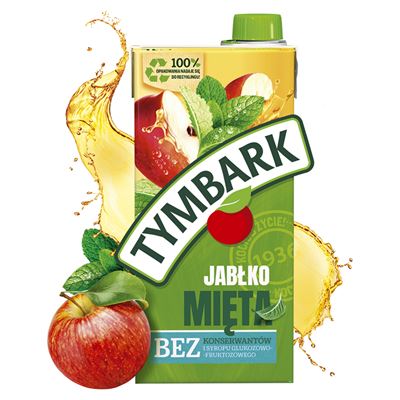 TYMBARK Napój jabłko mięta 6 x 1 l