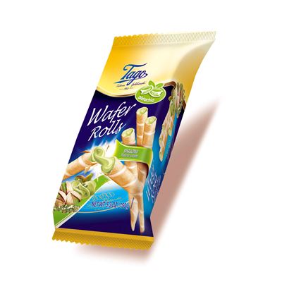 Tago Rurka waflowa z kremem Pistacja 150 g