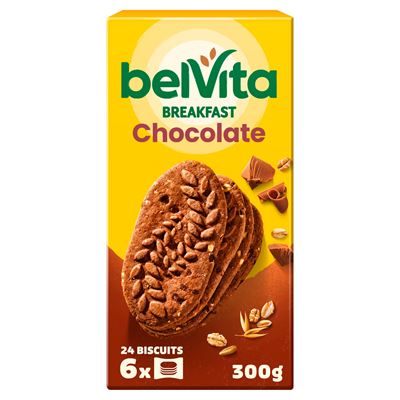 belVita Śniadanie Kakaowe Ciastka (6x4sztuki) 300g