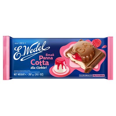 E. Wedel Czekolada mleczna o smaku Panna Cotta 287 g