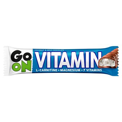 Sante Go On Vitamin Baton kokosowy z l-karnityną magnezem i witaminami oblany mleczną czekoladą 45 g