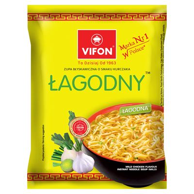 VIFON Łagodny Zupa błyskawiczna o smaku kurczaka 70 g