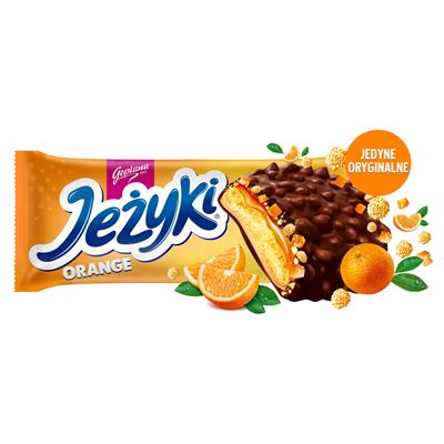 Jeżyki Orange w czekoladzie deserowej 140 g