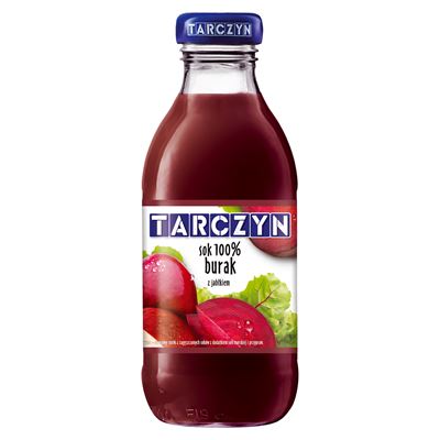 TARCZYN Sok 100% burak z jabłkiem 15 x 300 ml butelka szklana