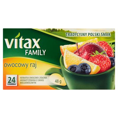 VITAX Family Herbata ziołowo-owocowa owocowy raj 24 torebki 48g