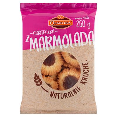 OSKROBA Ciasteczka z marmoladą 260 g