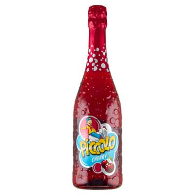 PICCOLO Napój bezalkoholowy gazowany o smaku wiśniowym 750ml butelka szklana