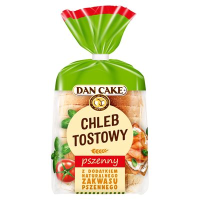 DAN CAKE Chleb tostowy pszenny 250 g 14 sztuk