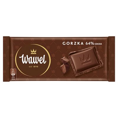 Wawel Czekolada gorzka 64% 90g