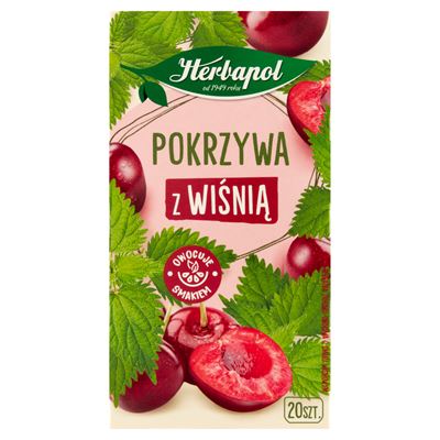 Herbapol Pokrzywa z wiśnią 20 torebek 30g