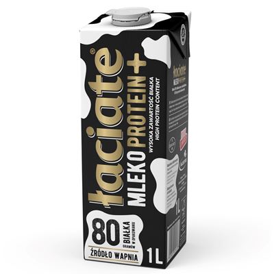 MLEKPOL ŁACIATE Mleko UHT Proteinowe odtłuszczone 12 x 1 l