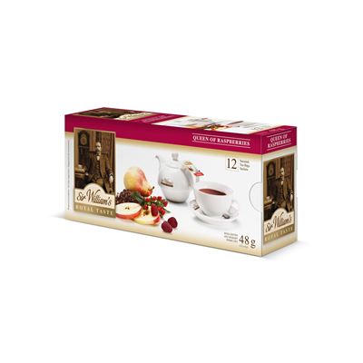 Sir William's ROYAL TASTE Queen of Raspberries 12 torebek 48 g