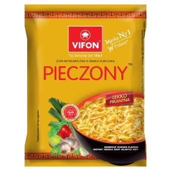 VIFON Pieczony Zupa błyskawiczna o smaku kurczaka lekko pikantna 70 g
