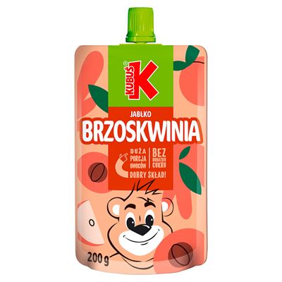 KUBUŚ Mus Jabłko Brzoskwinia 10x200g