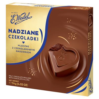 E. Wedel Praliny Mleczne z czekoladowym nadzieniem 114 g