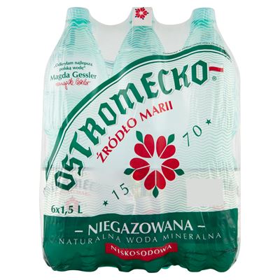 OSTROMECKO Woda mineralna niegazowana 6 x 1,5 l