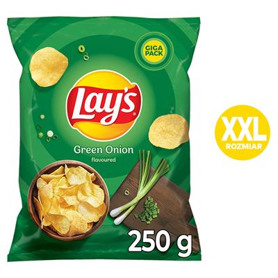 Lay's Chipsy Zielona cebulka 250g