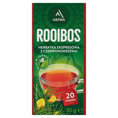 ASTRA Rooibos Herbata ekspresowa 20 torebek 30g