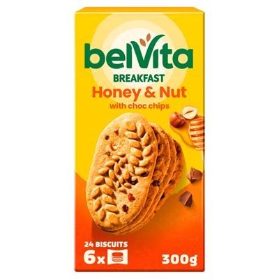 belVita Śniadanie Orzechy + miód (6x4sztuki) 300g